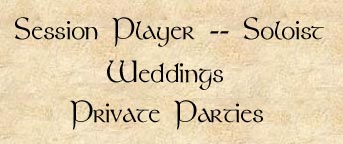 Session Player - Soloist Weddings Private Parties